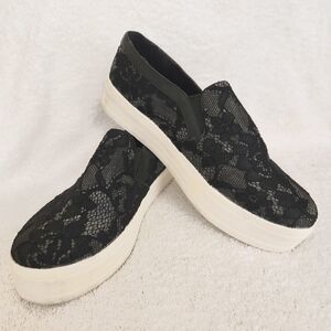 Mossimo Black Lace Sneakers